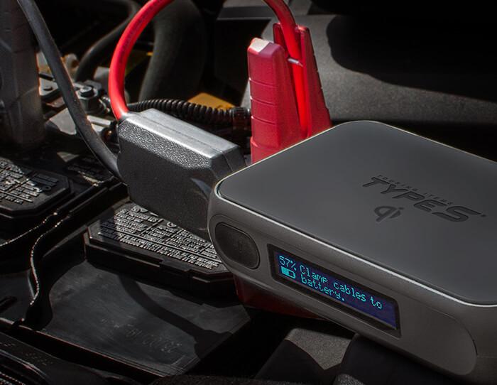 TYPE S 12V 6.0L Jump Starter with Qi Wireless Power Bank