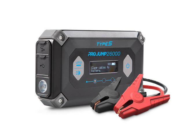 TYPE S 12V 9.0L ProJump™ Battery Jump Starter with JumpGuide™ and 26,000 mAh Power Bank