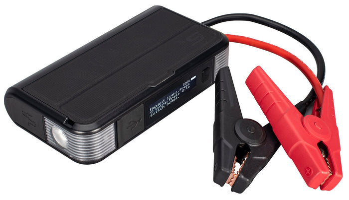 TYPE S 12V 6.0L Battery Jump Starter with Built-in USB-C Cable & LCD Display and 8,000mAh Qi Power Bank