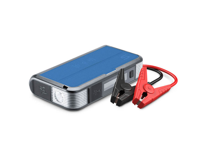 TYPE S 12V 6.0L Battery Jump Starter with Built-in MFi Certified Lightning Cable & LCD Display and 8,000mAh Qi Power Bank