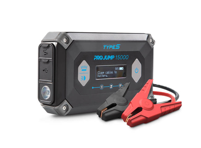 TYPE S 12V 8.0L ProJump™ Battery Jump Starter with JumpGuide™ and 15,000 mAh Power Bank