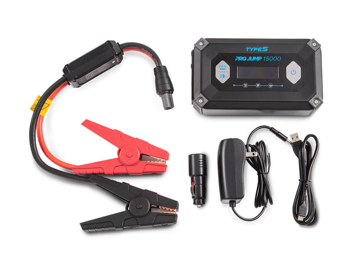 TYPE S 12V 8.0L ProJump™ Battery Jump Starter with JumpGuide™ and 15,000 mAh Power Bank