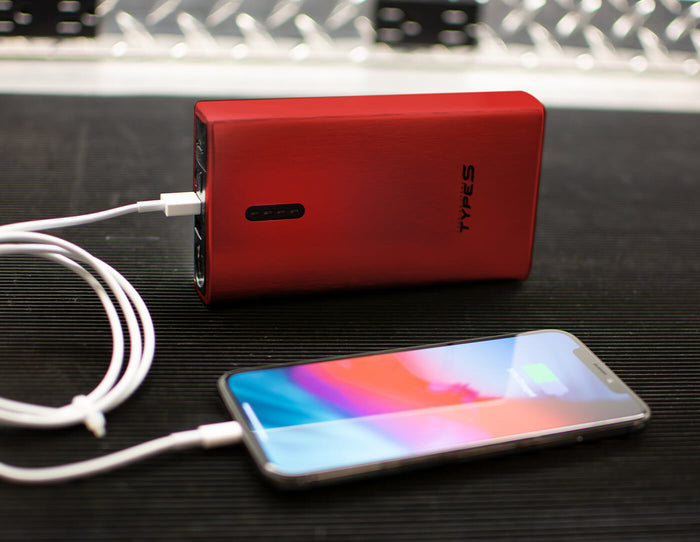 TYPE S 12V 6.0L Battery Jump Starter Power Bank with Dual USB Charging and 8,000 mAh Power Bank