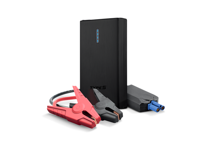 TYPE S 12V 6.0L Battery Jump Starter Power Bank with Dual USB Charging and 8,000 mAh Power Bank