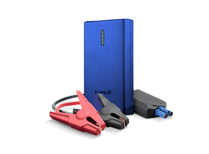 TYPE S 12V 6.0L Battery Jump Starter Power Bank with Dual USB Charging and 8,000 mAh Power Bank