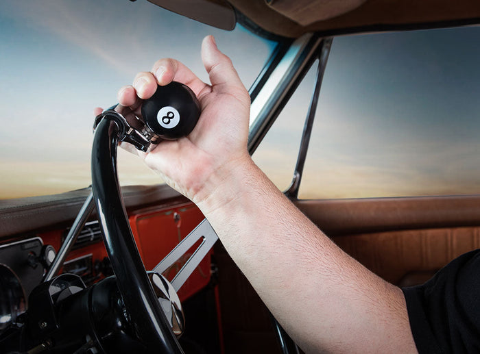 TYPE S Steering Wheel Spinner Knob - 8 Ball