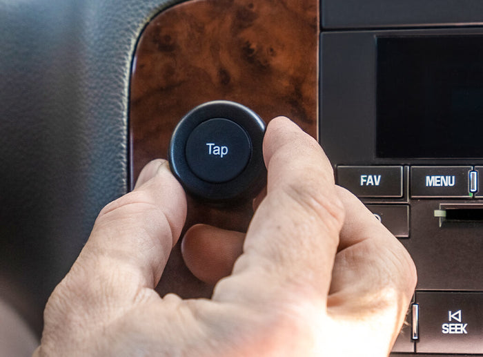 TYPE S Solar Powered Portable License Plate Frame Backup Camera with HD monitor built into rear-view mirror. Smart Wireless Button Control